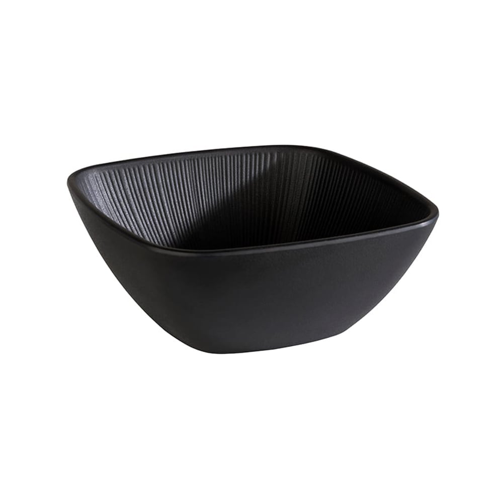634-APS85071 50 7/10 oz Square Melamine Bowl, Black