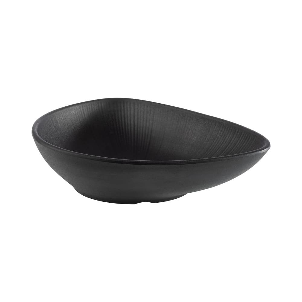 634-APS85076 20 1/5 oz Oblong Melamine Bowl, Black