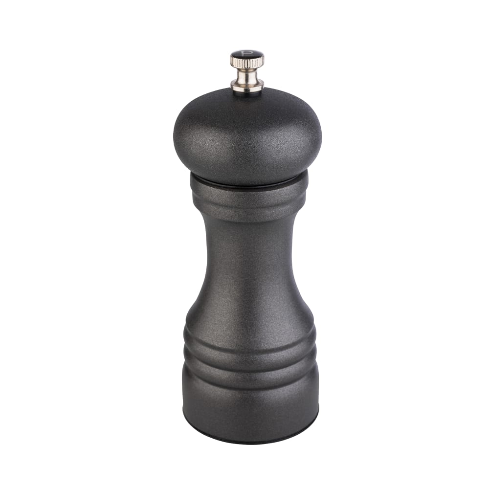 634-APS40555 6 1/8"H Pepper Mill - Stainless Steel, Black