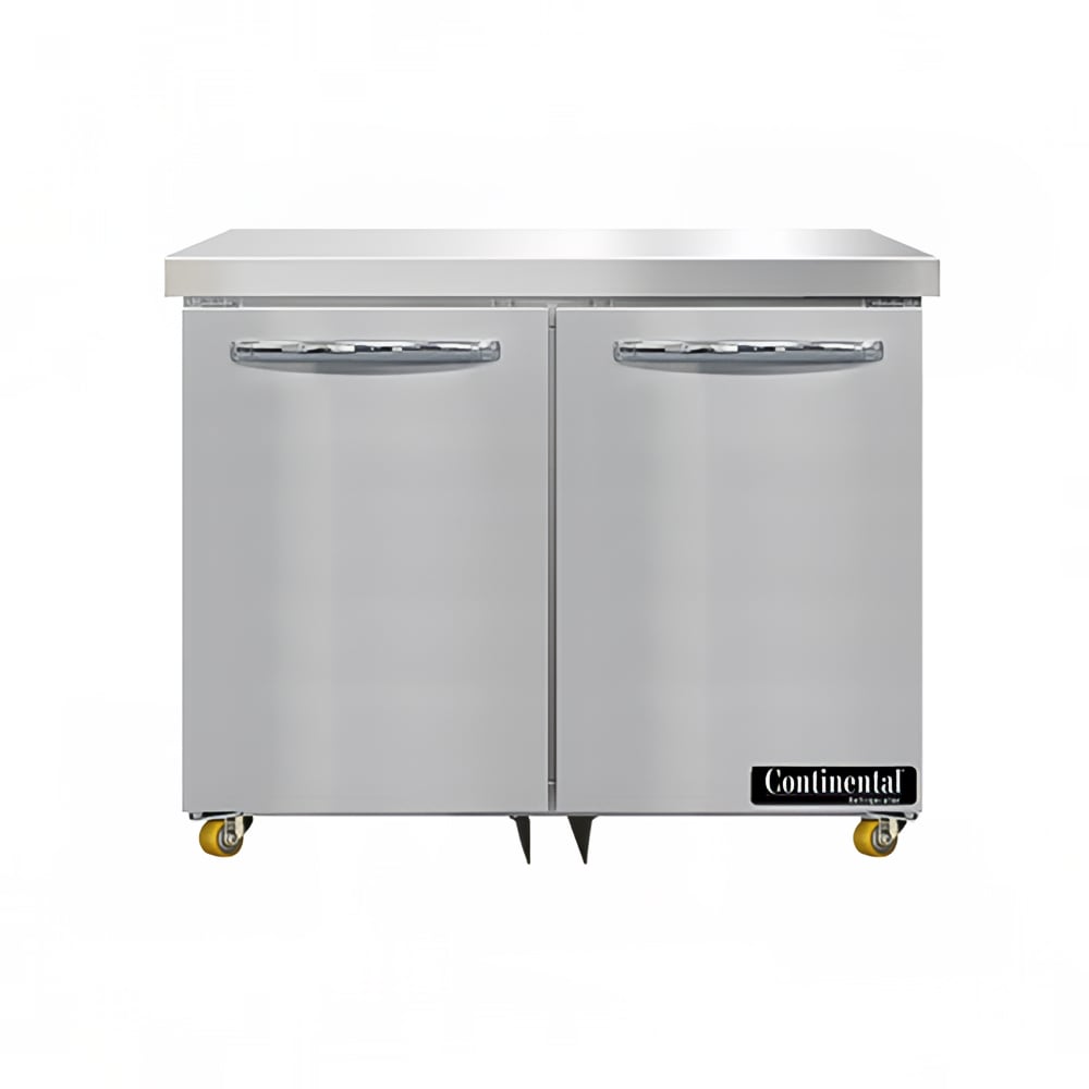 160-SWF36NU 36" W Undercounter Freezer w/ (2) Sections & (2) Doors, 115v