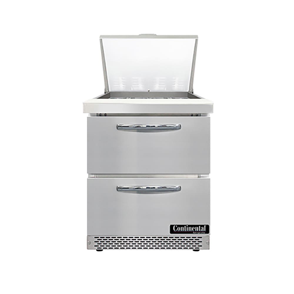 160-SW27N12MFBD 27" Sandwich/Salad Prep Table w/ Refrigerated Base, 115v