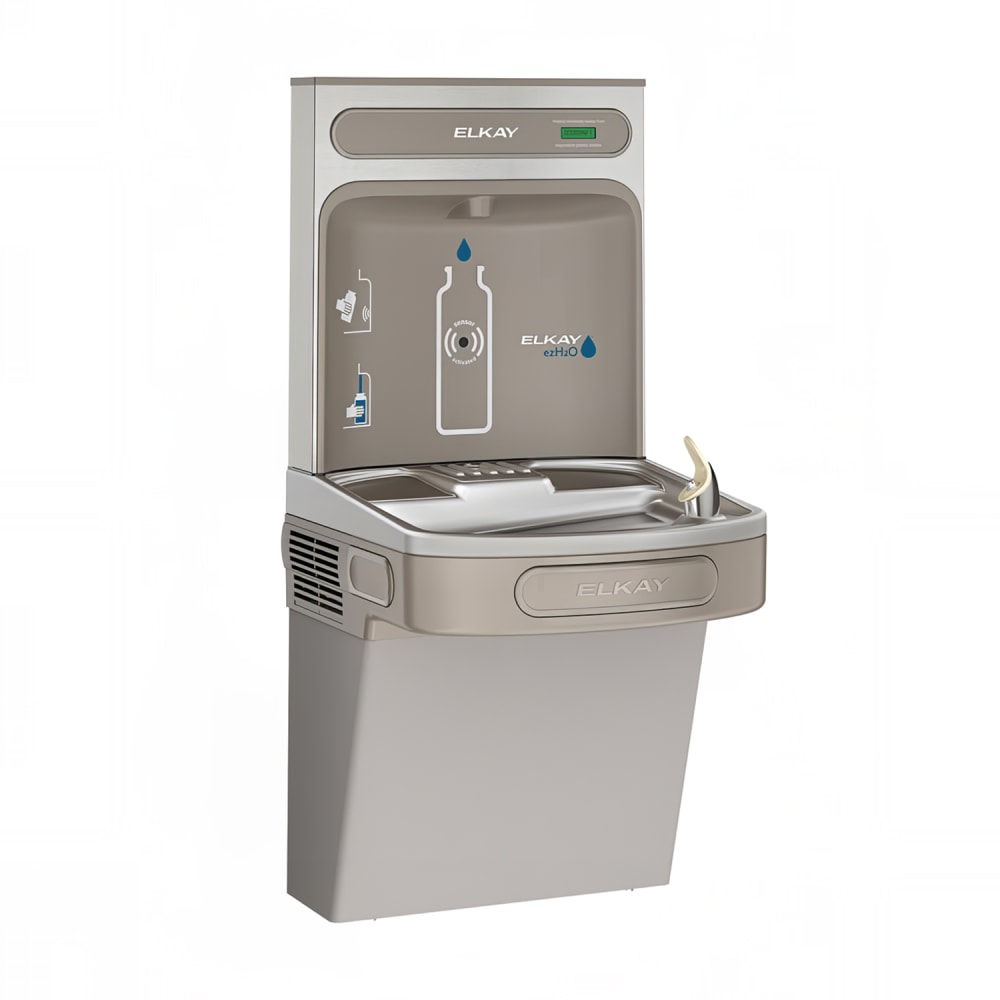 189-EZSDWSLK Wall Mount Drinking Fountain w/ Bottle Filler - Non Filtered, Non Refrigerated, Ligh...