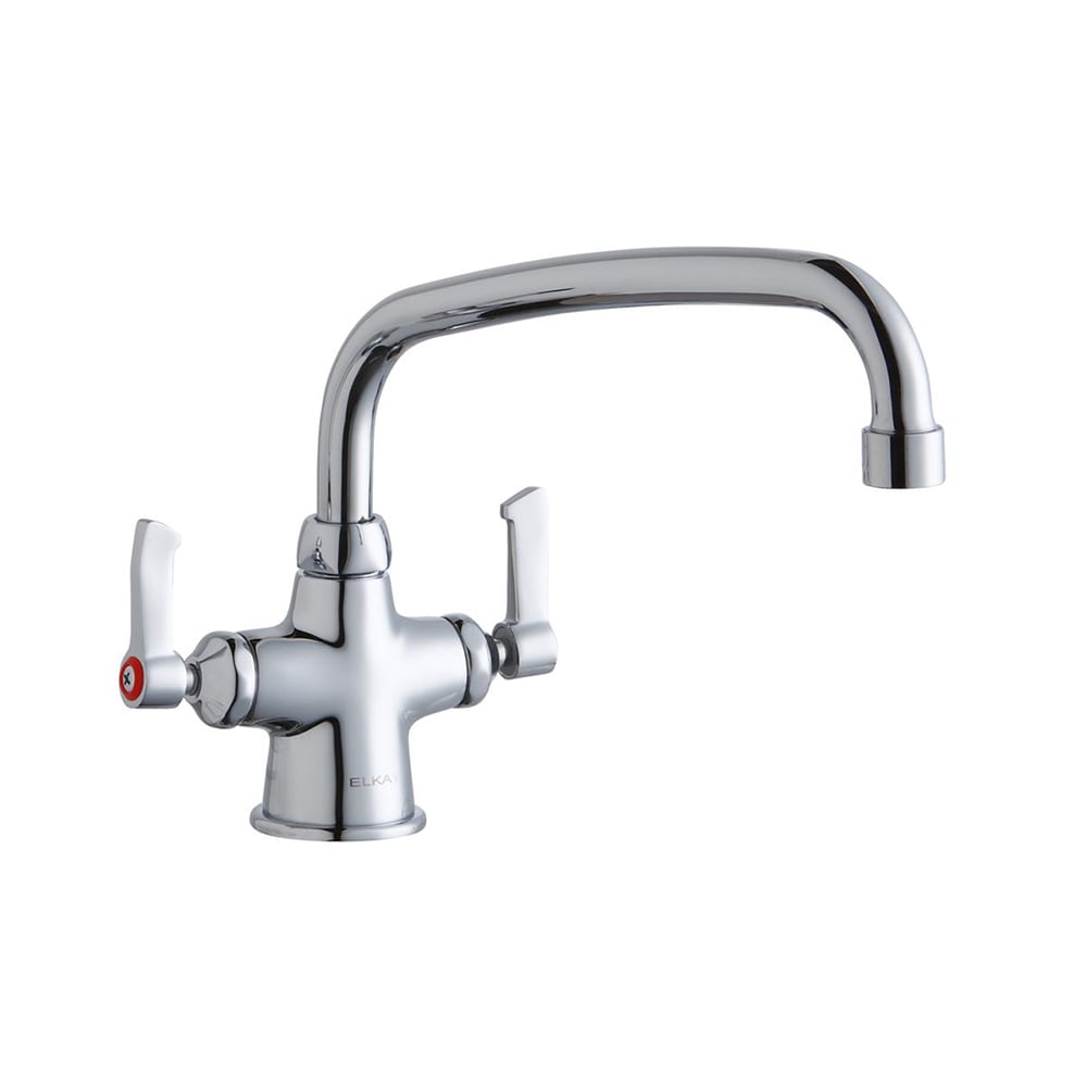 189-LK500AT10L2 Deck Mount Double Pantry Faucet w/ 10" Swing Spout & 2" Lever Handl...