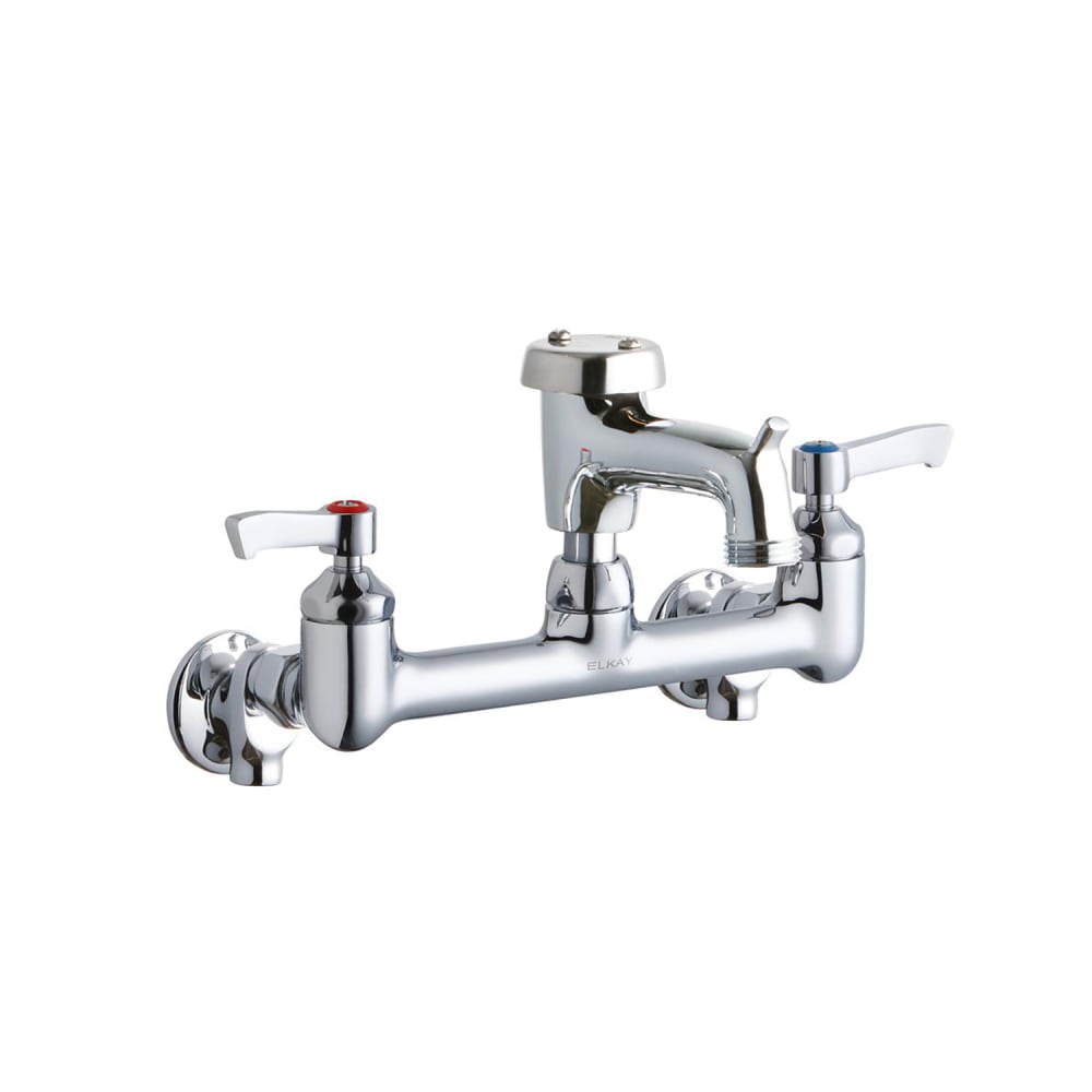189-LK940BP03L2S Splash Mount Faucet w/ 3" Polished Bucket Hook Spout & 2" Wrist Bl...