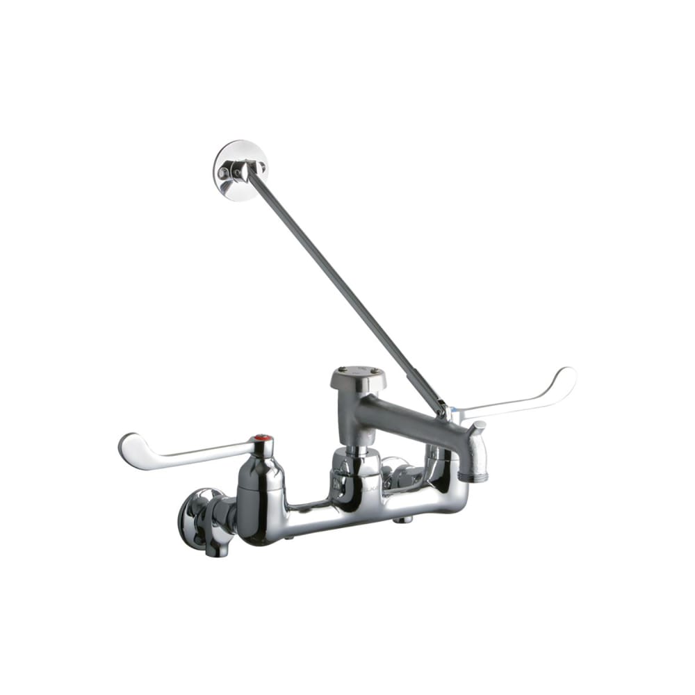 189-LK940BR07T6S Splash Mount Faucet w/ 7" Rough Bucket Hook Spout & 6" Wrist Blade...