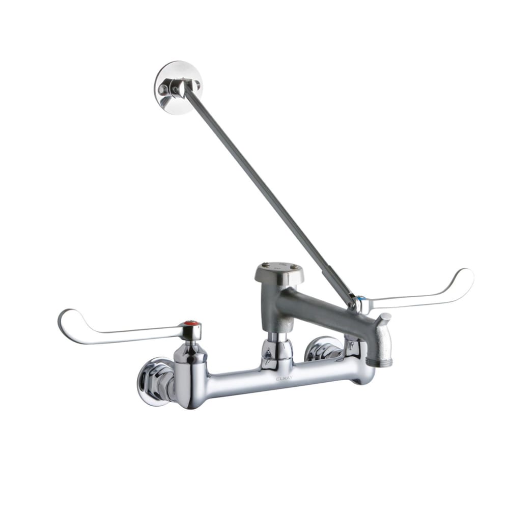 189-LK940BR07T6H Splash Mount Faucet w/ 7" Rough Bucket Hook Spout & 6" Wrist Blade...