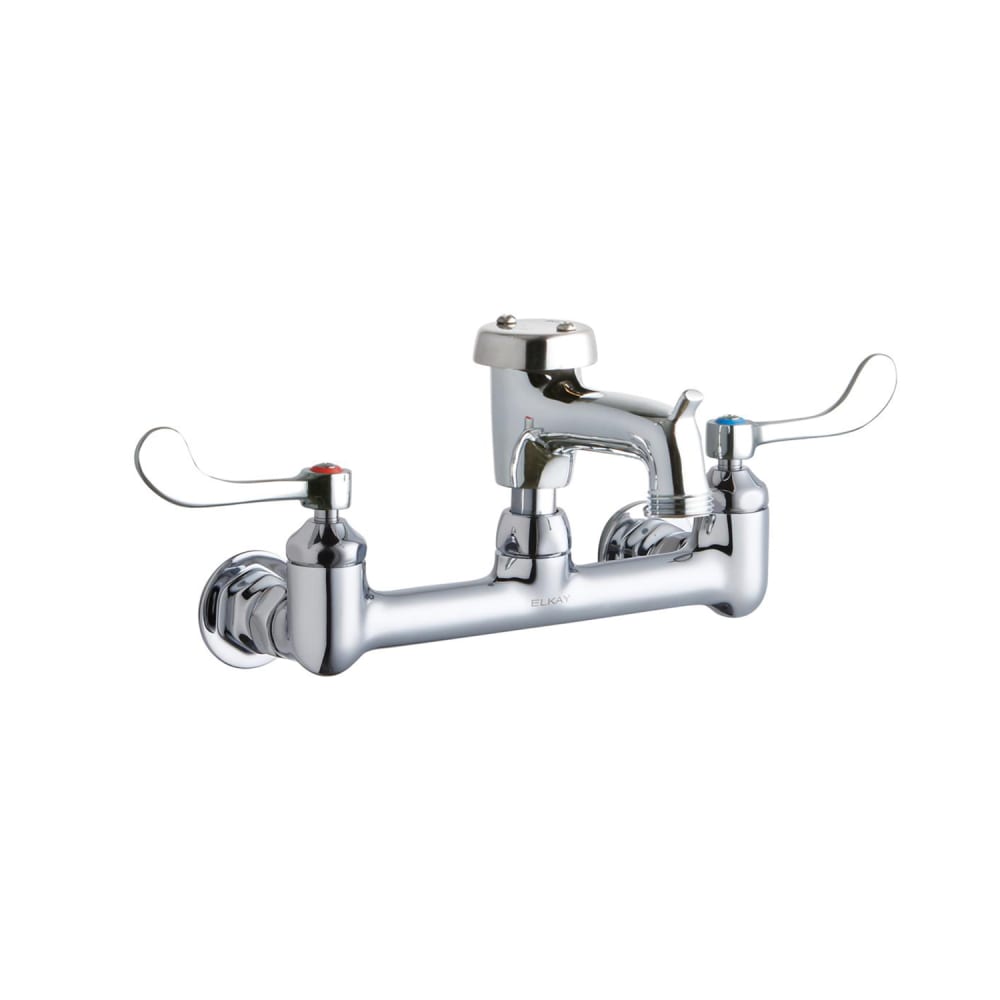 189-LK940BP03T4H Splash Mount Faucet w/ 3" Polished Bucket Hook Spout & 4" Wrist Bl...