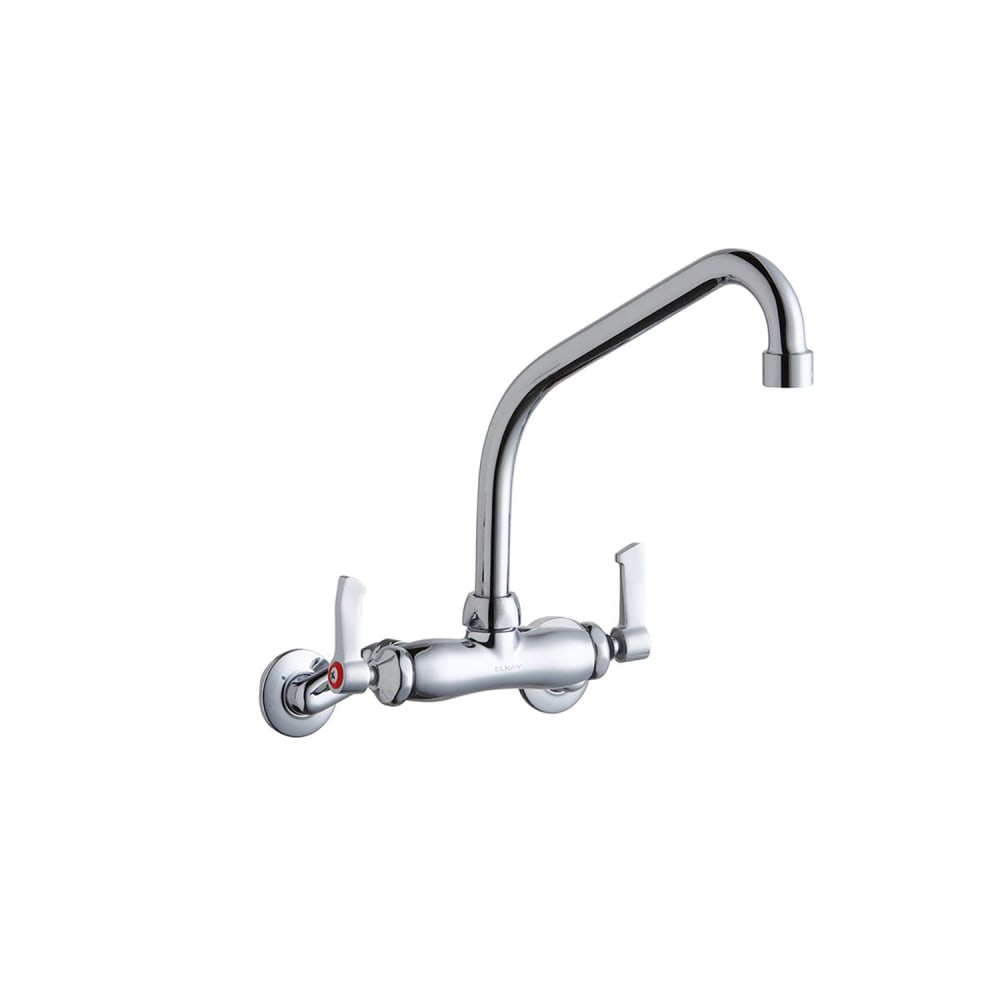 189-LK945HA08L2T Splash Mount Faucet w/ 8" High Arch Spout & 2" Wrist Blade Handles...