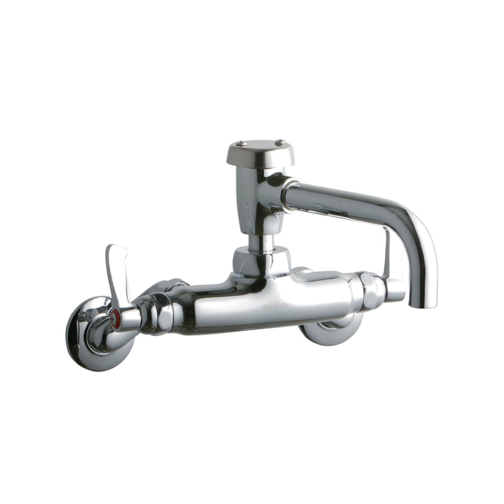 189-LK945VS07L2T Splash Mount Faucet w/ 8" Spout & 2" Wrist Blade Handles - 3 1/2&q...