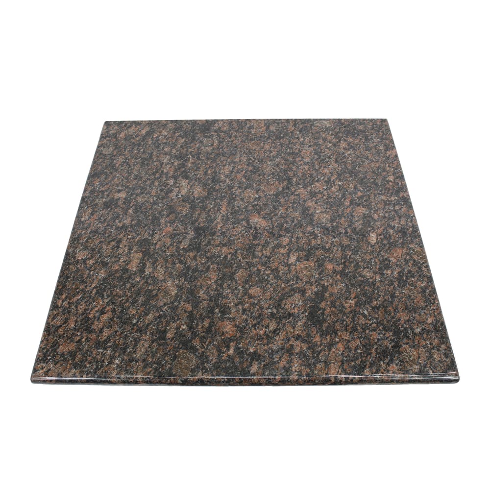 628-G21530X30 30" Square Granite Table Top, Tan Brown