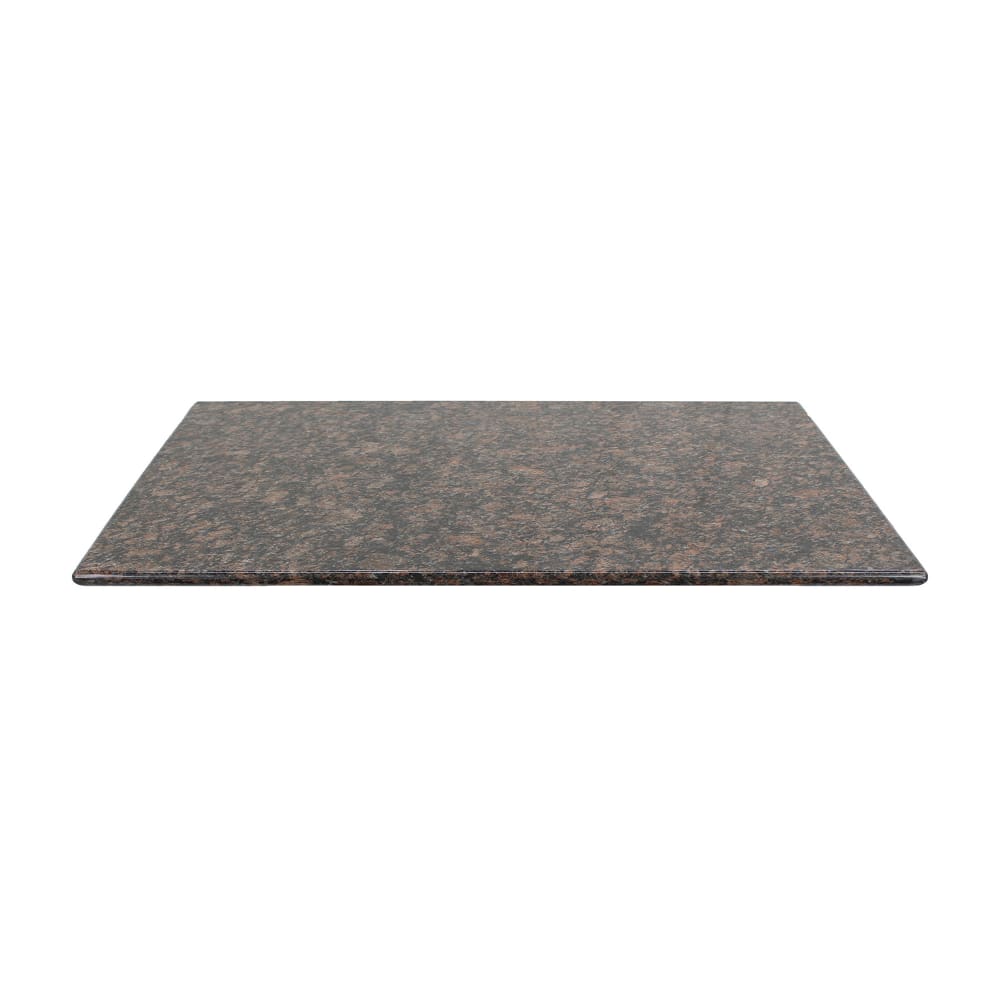 628-G21530X42 30" x 42" Rectangular Granite Table Top, Tan Brown