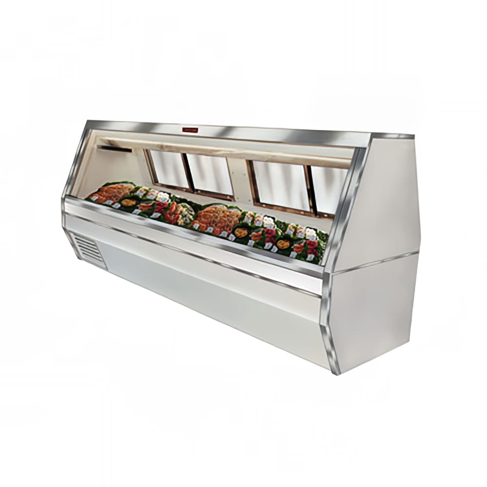 Howard-McCray SC-CFS35-10-LED 119" Full Service Fish/Poultry Case w/ Straight Glass - (1) Pan, 115v