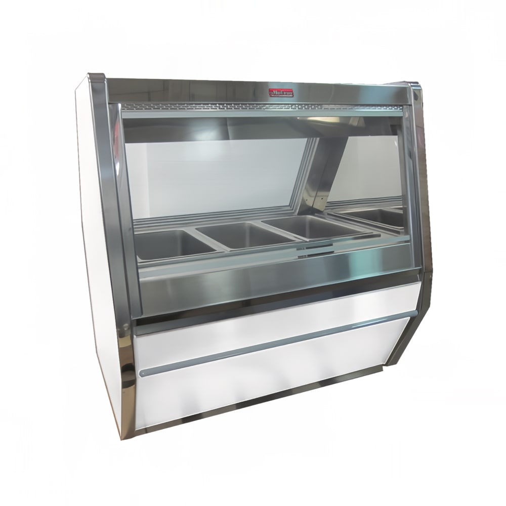Howard-McCray CHS40E-8 100.5" Full Service Hot Food Display - Straight Glass, 120-208v/1ph, White