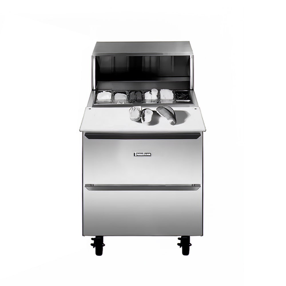 206-UPT3212D 32" Dealer's Choice Sandwich/ Salad Prep Table w/ Refrigerated Base, 115v