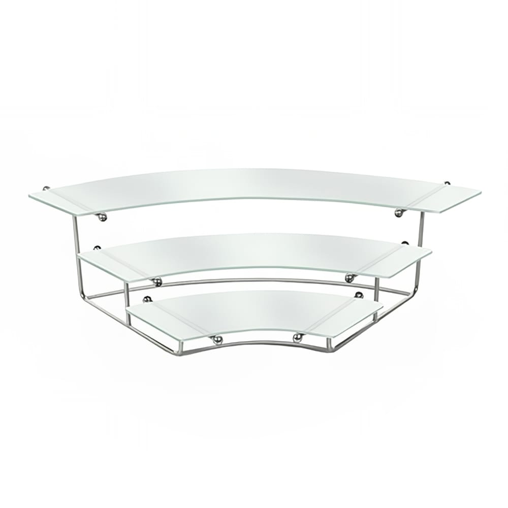 Eastern Tabletop 1250AC 3 tier Display Riser - 29" x 20", Stainless