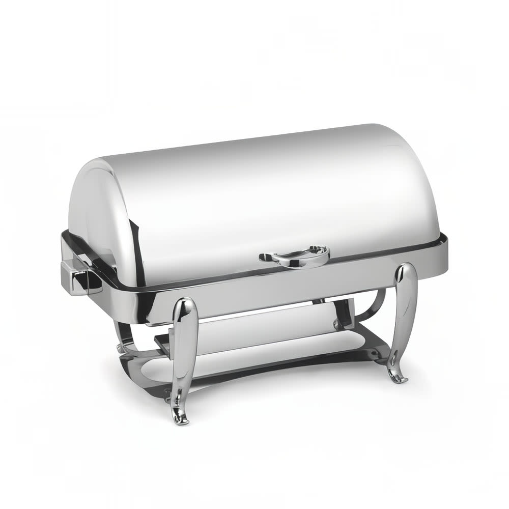 969-3114 8 qt Rectangular Chafer w/ Roll Top Cover, Stainless Steel