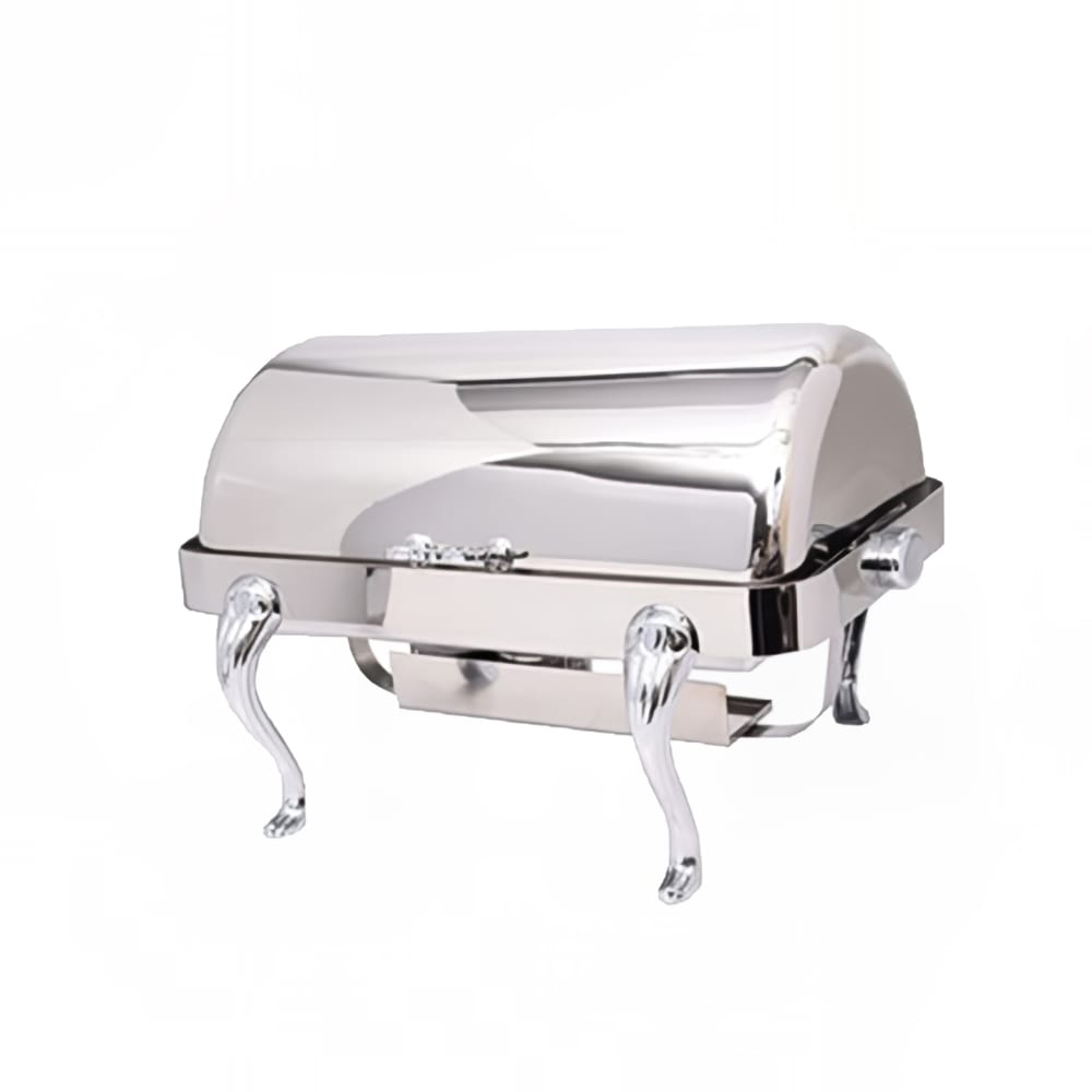 Eastern Tabletop 3114QA-SS 8 qt Rectangular Chafer w/ Roll Top Cover, Stainless Steel