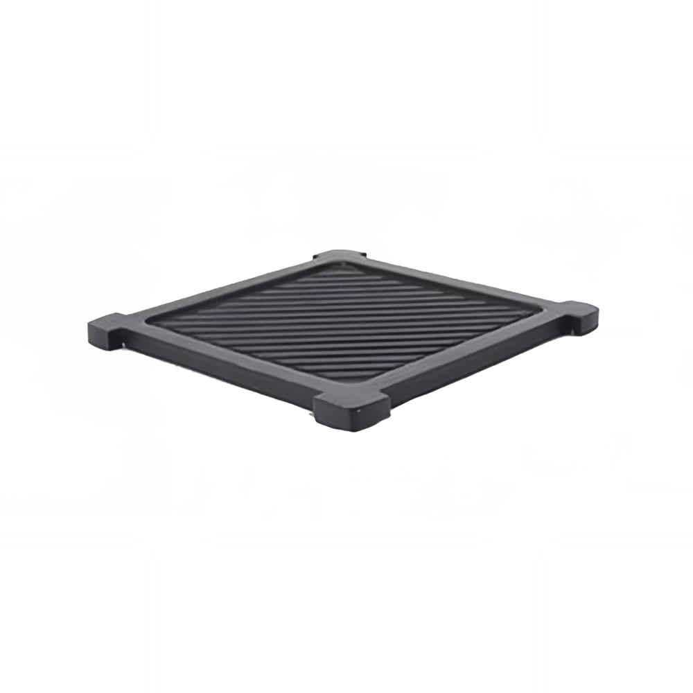 Eastern Tabletop 1741GT 8" Square Griddle Plate for Lexus Collection Risers - Aluminum, Black