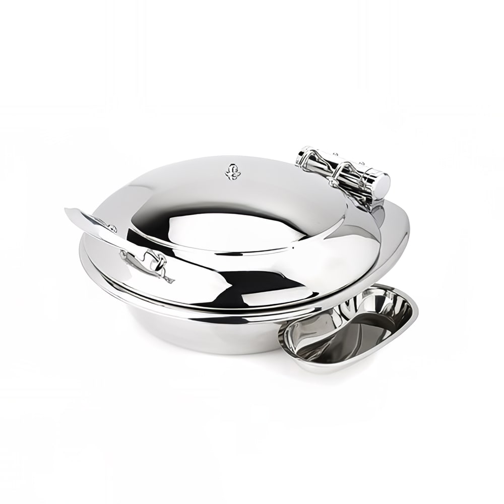 969-3938 6 qt Round Induction Chafer w/ Hinged Lid, Stainless Steel