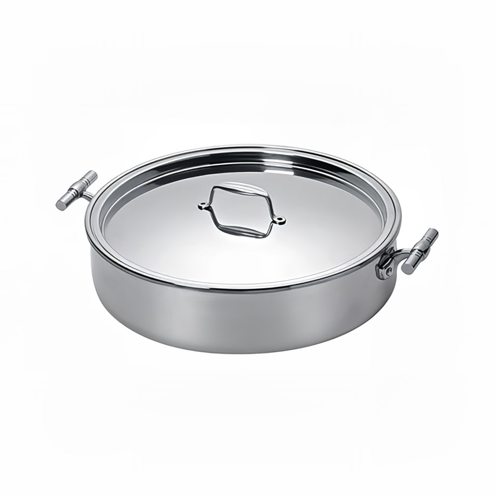 969-5924B 4 qt Round Induction Chafing Dish w/ Lift Off Lid, Stainless Steel