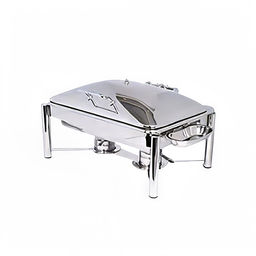 Eastern Tabletop 3935PL 8 qt Oblong Induction Chafer w/ Hinged Lid, Stainless Steel