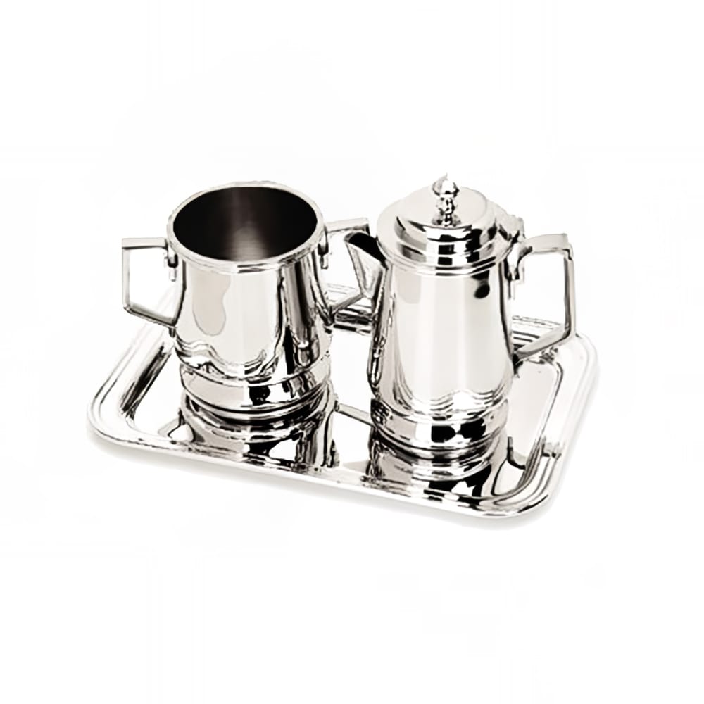 969-5310B Rectangular Serving Tray - 9 1/2" x 6", Stainless Steel