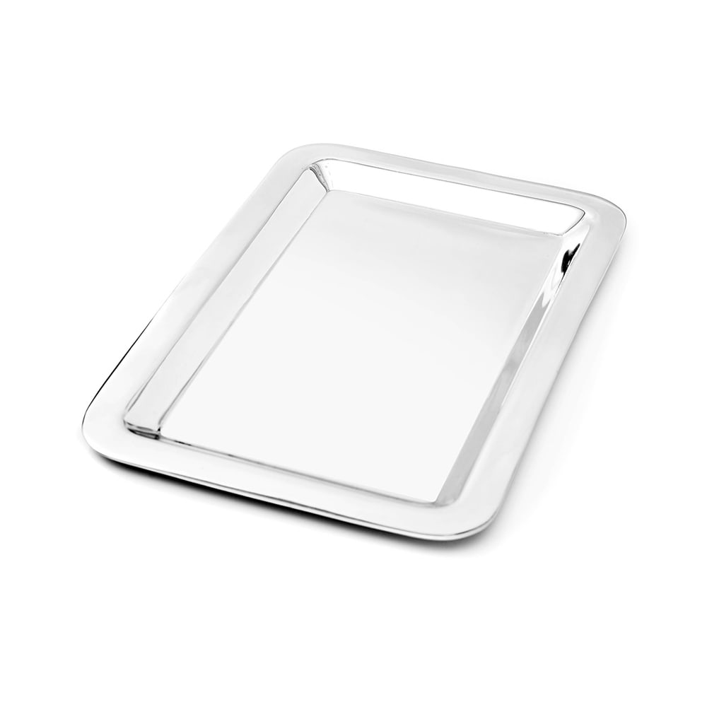 Eastern Tabletop 5310 Rectangular Serving Tray - 9 1/2" x 6", Stainless Steel