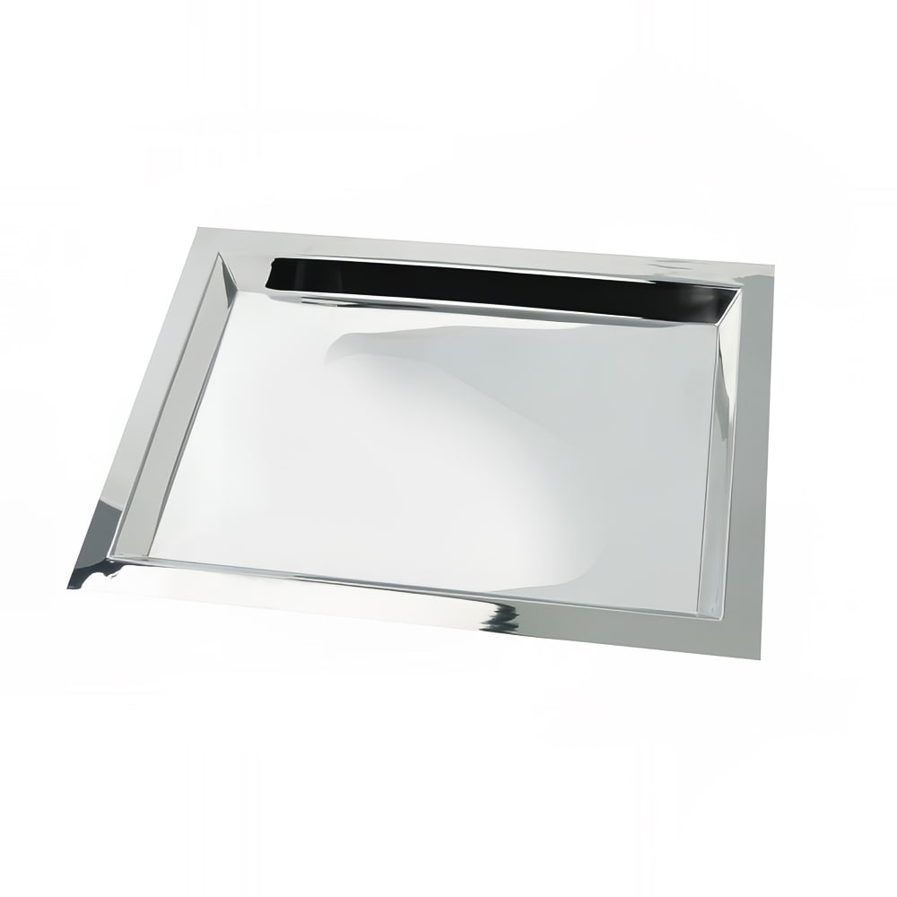 969-5497 Rectangular Brooklyn Collection Tray - 15 1/2" x 9 1/2", Stainless Steel