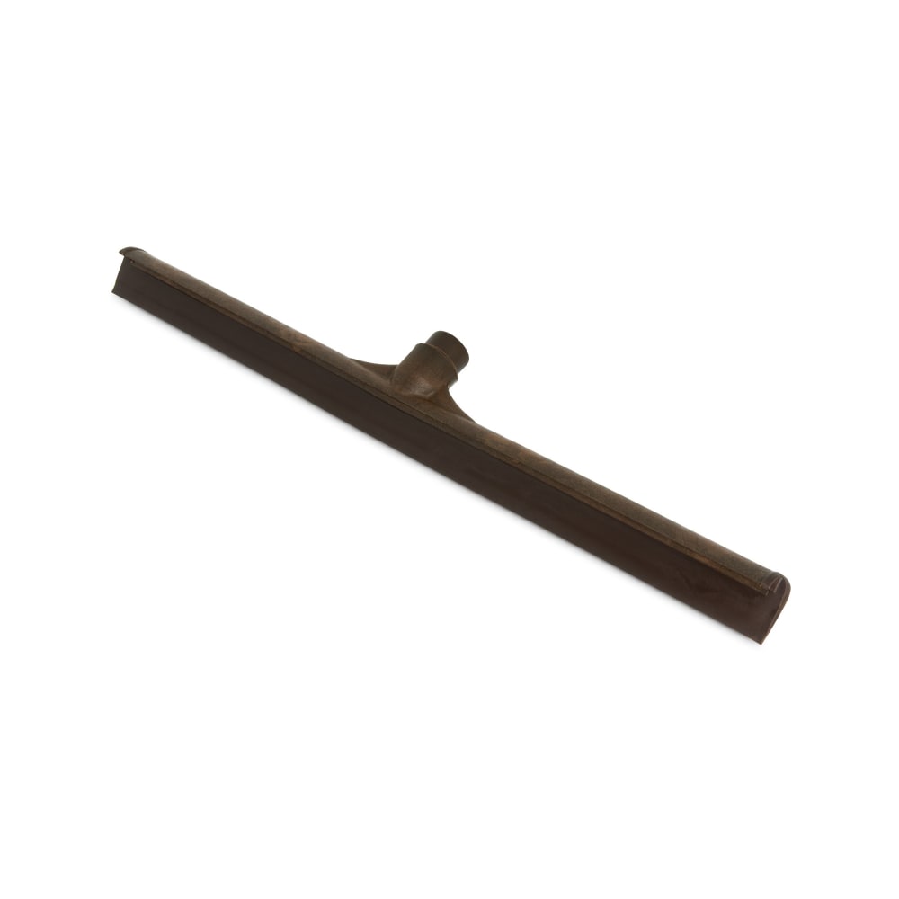 028-3656801 24" Floor Squeegee Head - Rubber Blade, Plastic Frame, Brown