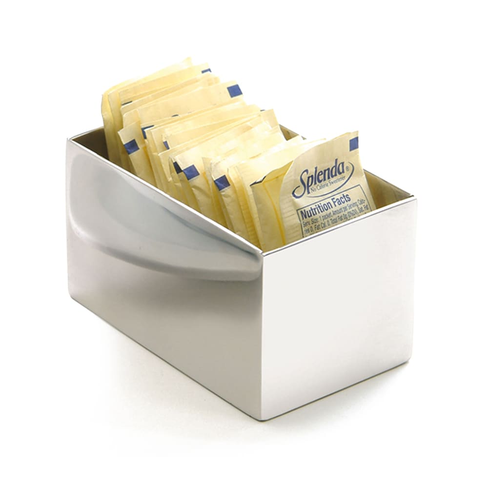 969-7350 Rectangular Sugar Caddy - Stainless Steel, Silver