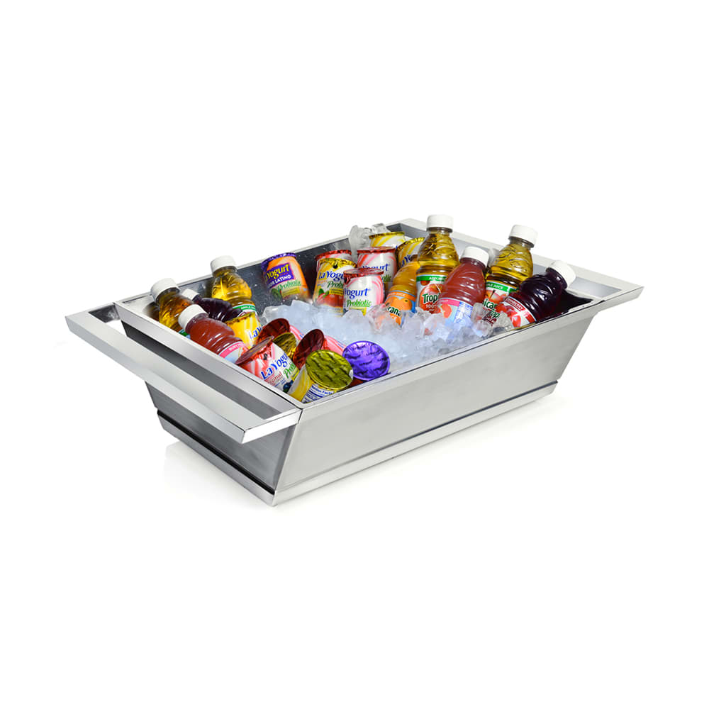 Eastern Tabletop 9050 Rectangular Cooling Tub - 18 1/2"L x 16 1/2"W x 6"H, Stainless