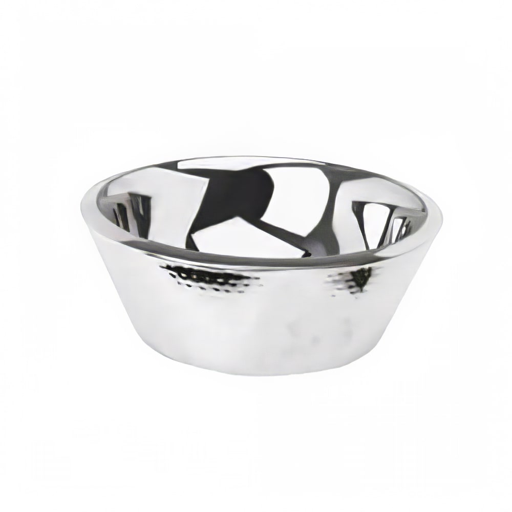 Eastern Tabletop 9330 12" Round Salad Bowl - Hammered Stainless Steel