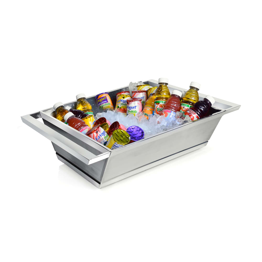 Eastern Tabletop 9055 Rectangular Cooling Tub - 35 1/2"L x 20 1/4"W x 7 1/2"H, Stainless