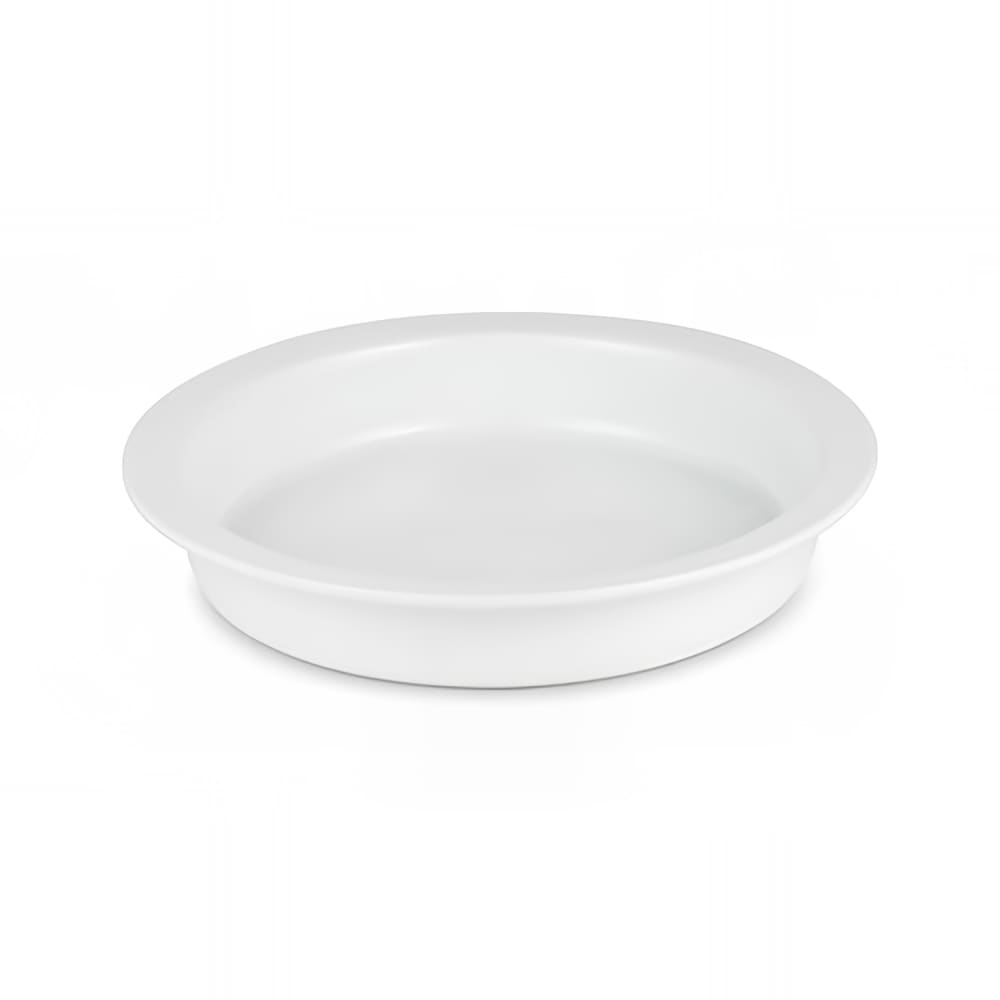 969-PFP118 8 qt Round Chafer Food Pan, Porcelain, White