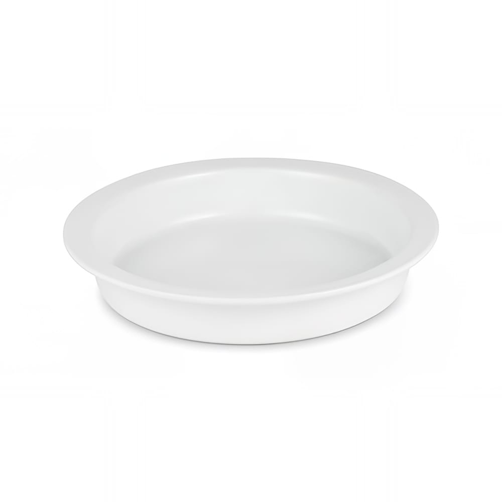Eastern Tabletop PFP119 4 qt Round Chafer Food Pan, Porcelain, White