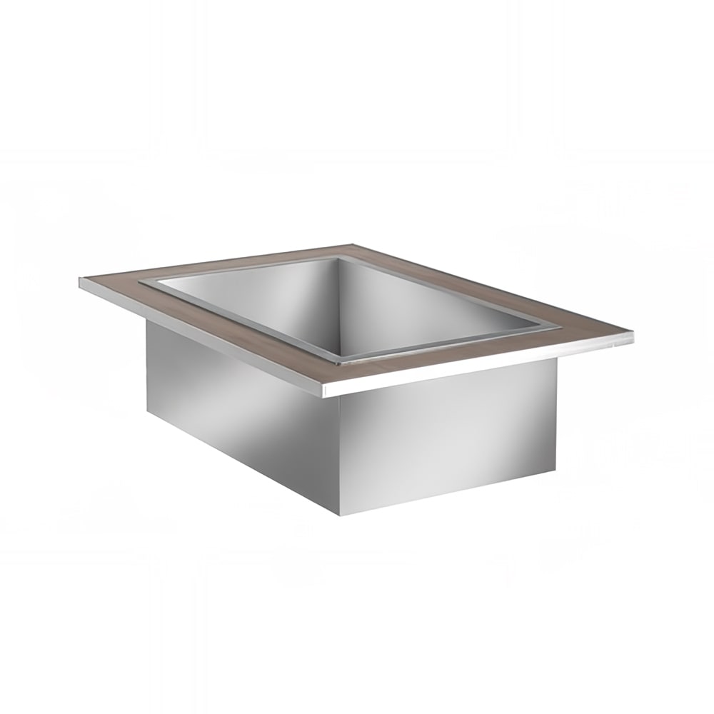 Eastern Tabletop ST5925DIB Drop Ice Bin w/ 84 lb Capacity , Stainless Steel