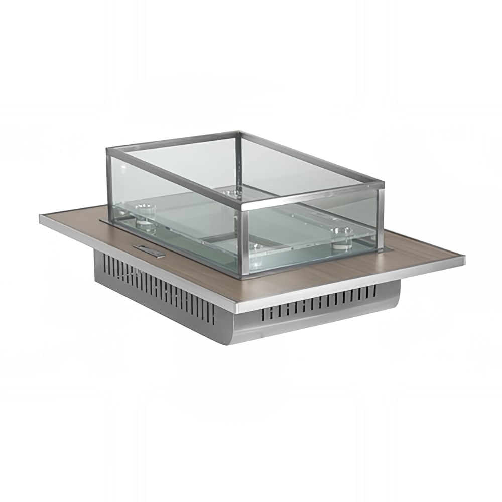 Eastern Tabletop ST5930BIB Drop Ice Bin w/ 34 lb Capacity, Glass