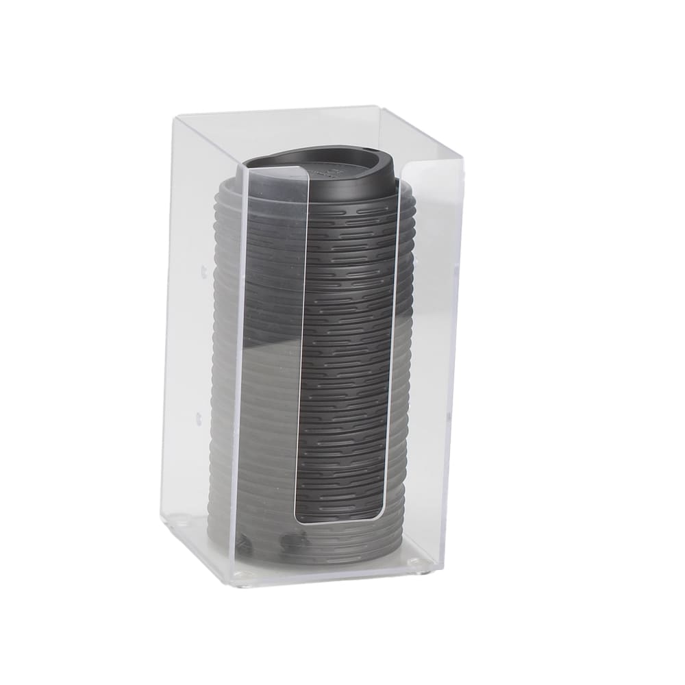 151-29812 Wall Or Counter Mount Lid Organizer w/ (1) 4" Section, Clear