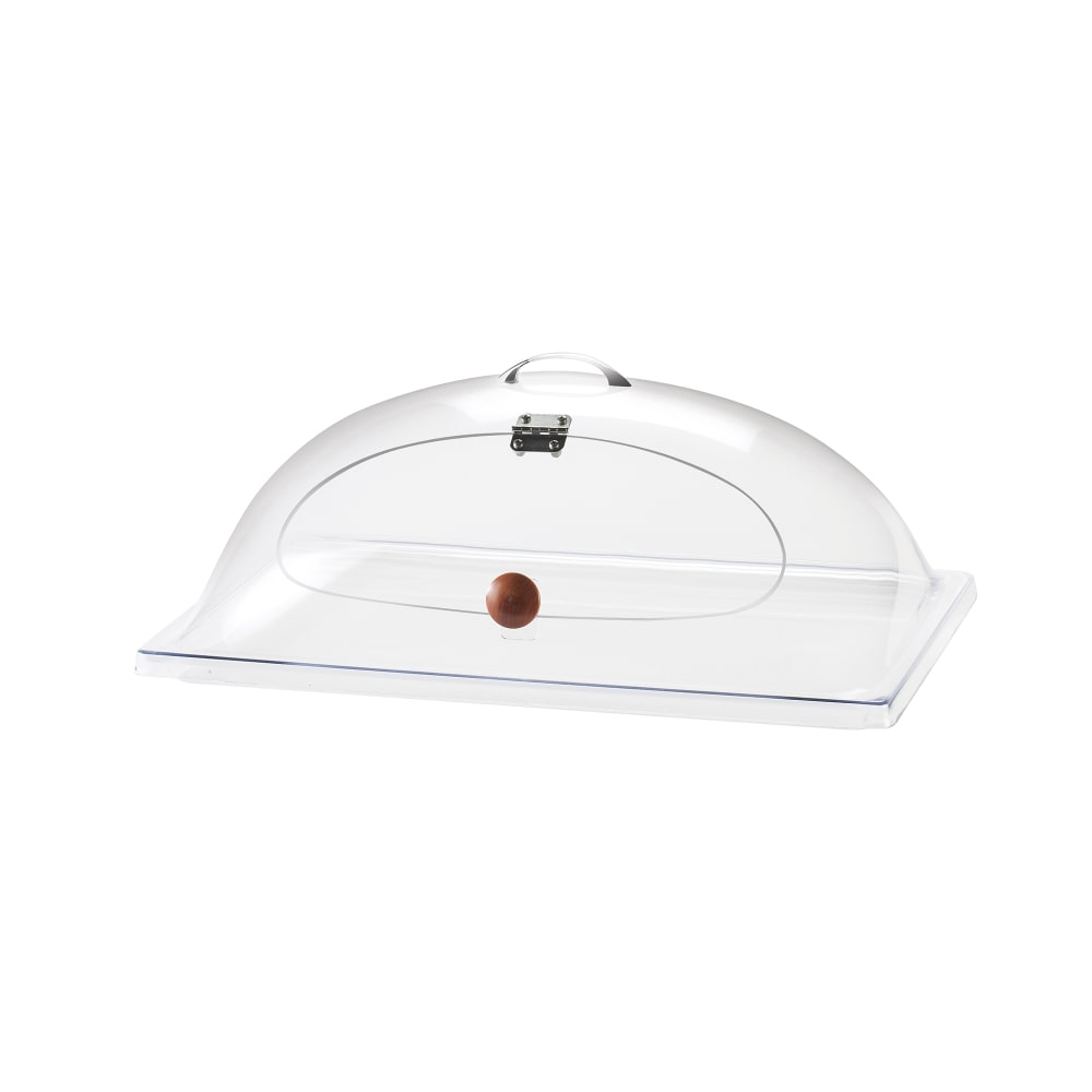 Cal-Mil 367-12 Heat Resistant Dome Chafer Display Cover w/ Hinged Door, Clear Poly