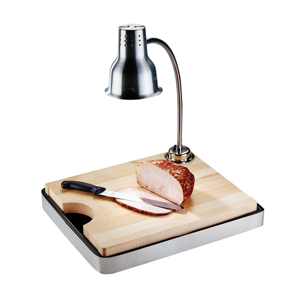 151-303755 1 Bulb Carving Station w/ Maple Cutting Board - 20"L x 16"W x 4"H, 110v