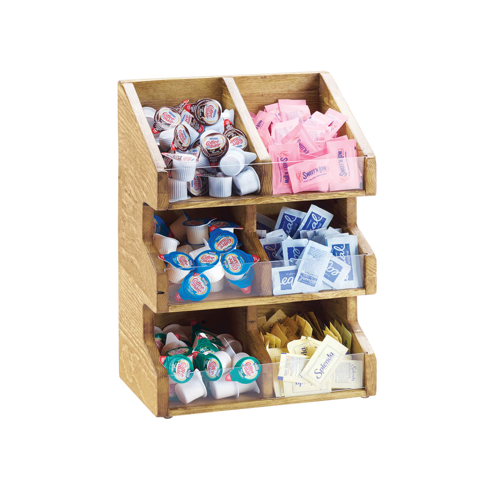 151-205499 Condiment Organizer w/ (6) Bins - Brown