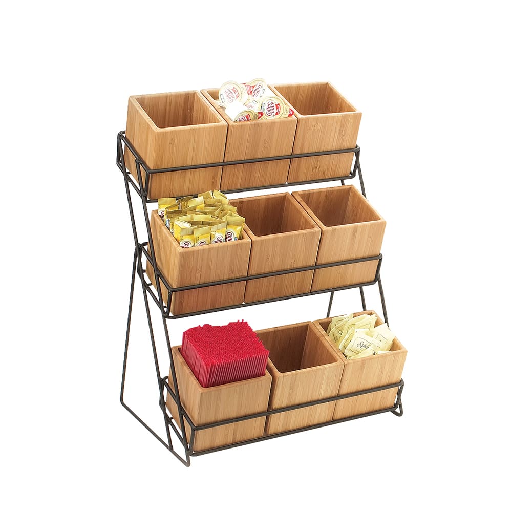 151-181713 Condiment Organizer w/ (9) Bins - Black