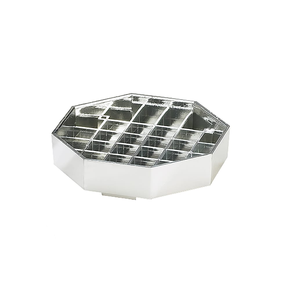 151-308449 4" Octagon Standard Drip Tray, Chrome