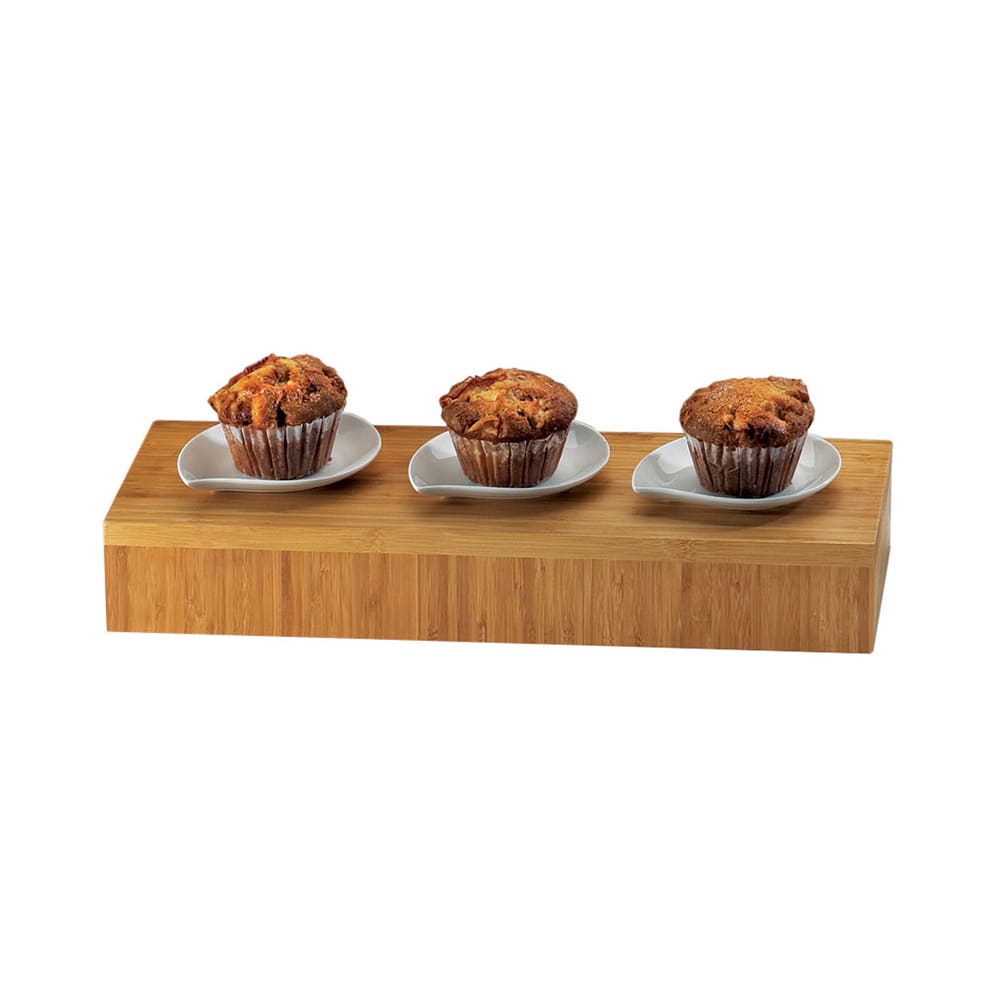 151-166360 Bamboo Rectangular Display Riser, 20 x 7 x 3" High