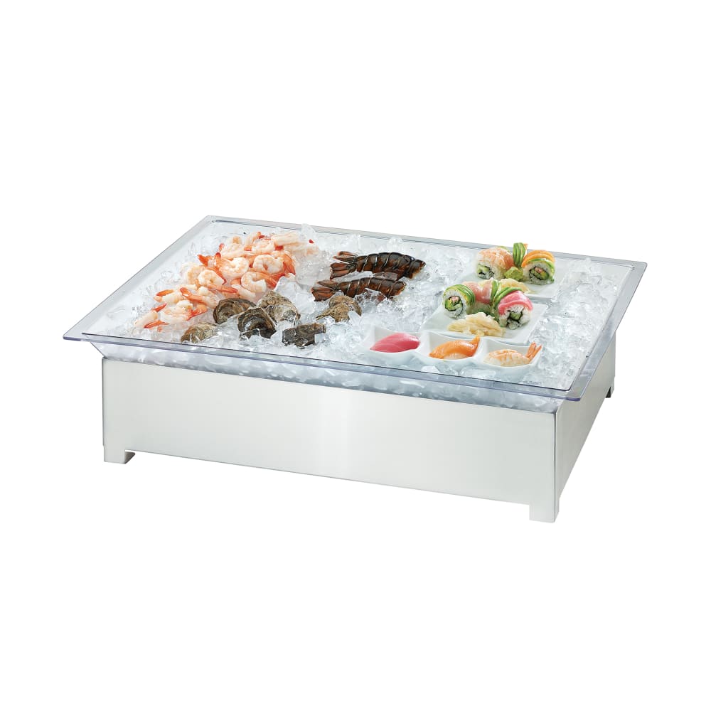 151-303355 Rectangular Cooling Tub - 20 1/2"L x 20 1/2"W x 8 1/2"H, Stainless