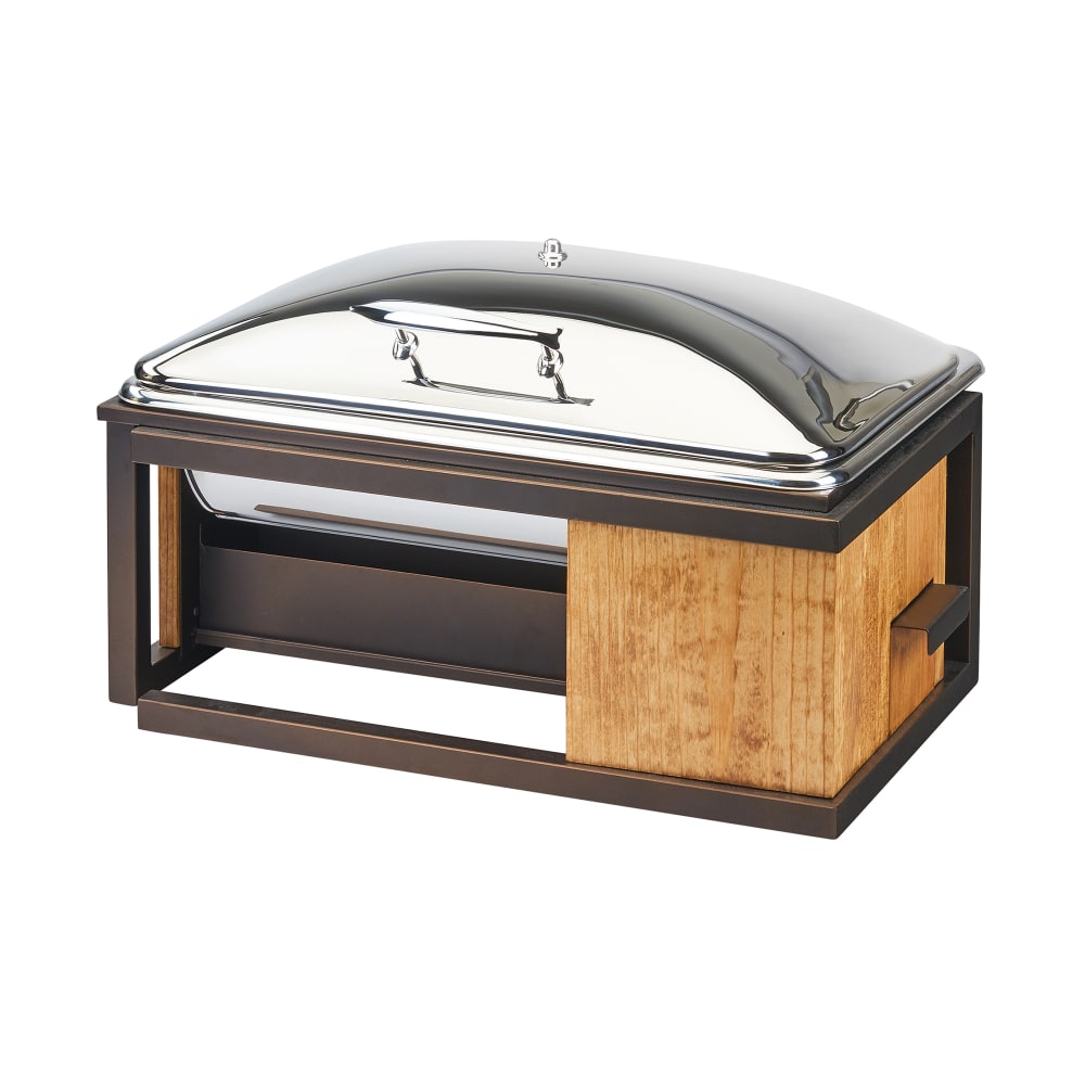 151-390784 8 qt Chafer w/ Drawer, 22" x 15" x 14", Bronze
