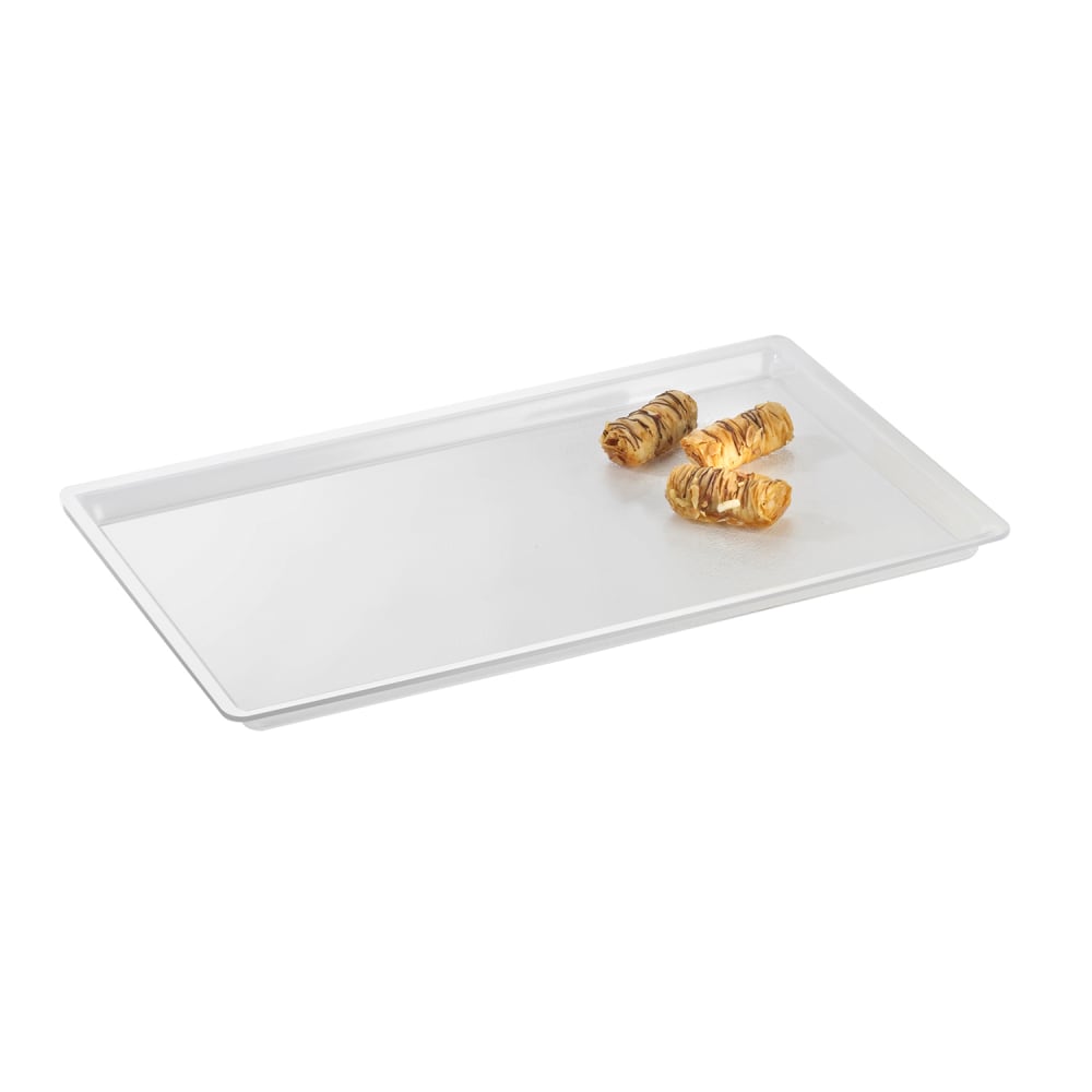 151-3251315 Shallow Display Tray, 13" x 18" x 1" Deep, White Acrylic