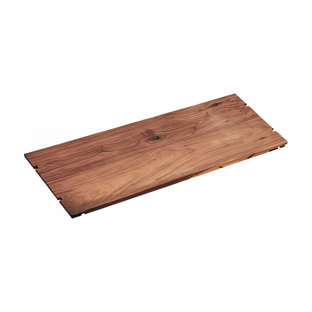 151-1435123278 Rectangular Shelf for Mid-Century Display Risers - 32"W x 12"D, Walnut