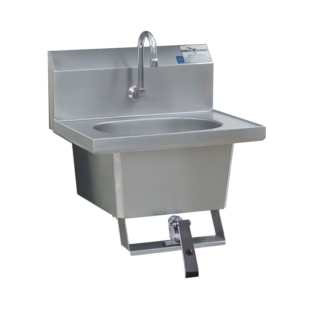 241-HSA101FK Wall Mount Commercial Touchless Hand Sink w/ 13 1/2"L x 9 3/4"W x 6 3/4&qu...
