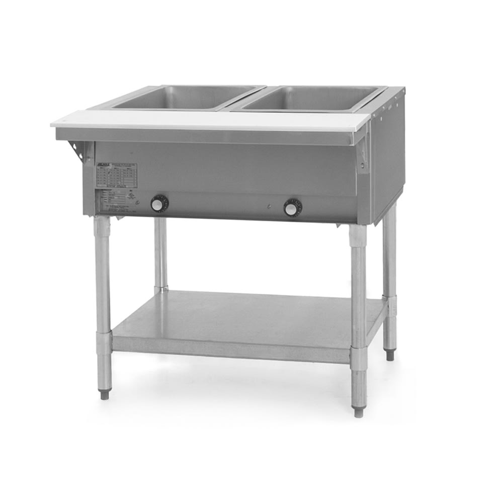 241-DHT2120 33" Hot Food Table w/ (2) Wells & Cutting Board, 120v